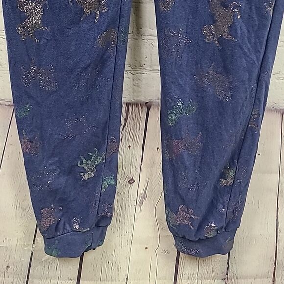 Justice Unicorn Girls Fleece Pajama Hooded Onesie One-Piece Blue Footless PJ 12 - Picture 6 of 13